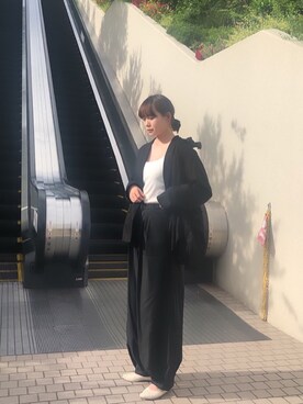 「Kujaku（クジャク）のアイテム」を使った、ｶﾅｴさん（レディース・164cm）の春コーディネート