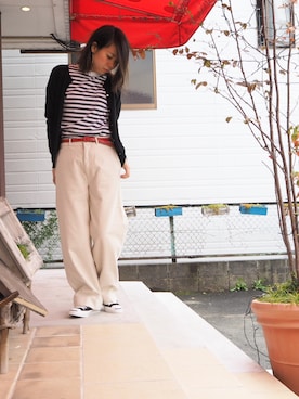 「Hands of creation（ハンズオブクリエイション）のアイテム（トップス）」を使った、clever elephantさん（レディース・153cm）の冬コーディネート