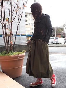 「nitca（ニトカ）のアイテム（ジャケット/アウター）」を使った、clever elephantさん（レディース・153cm）の冬コーディネート