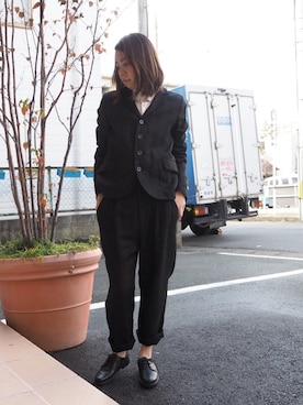「Hands of creation（ハンズオブクリエイション）のアイテム（ジャケット/アウター）」を使った、clever elephantさん（レディース・153cm）の冬コーディネート