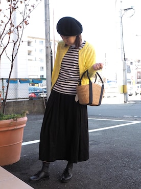 「Hands of creation（ハンズオブクリエイション）のアイテム（スカート）」を使った、clever elephantさん（レディース・153cm）の冬コーディネート