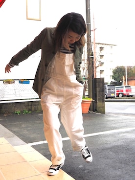 「Hands of creation（ハンズオブクリエイション）のアイテム（ジャケット/アウター）」を使った、clever elephantさん（レディース・153cm）の冬コーディネート