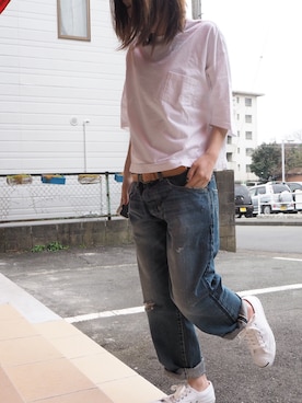 「Hands of creation（ハンズオブクリエイション）のアイテム（トップス）」を使った、clever elephantさん（レディース・153cm）の春コーディネート