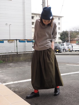 「Hands of creation（ハンズオブクリエイション）のアイテム（トップス）」を使った、clever elephantさん（レディース・153cm）の春コーディネート