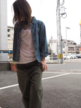 「ボヘミアンズ」｜「アイテム（シャツ/ブラウス）」を使った、clever elephantさん（レディース・153cm）の春コーディネート