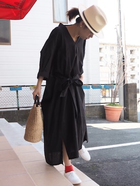 「note et silence （ノートエシロンス）のアイテム（ワンピース/ドレス）」を使った、clever elephantさん（レディース・153cm）の春コーディネート