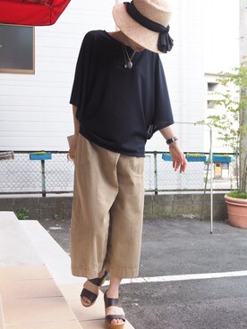 「Praise（プレイズ）のアイテム」を使った、clever elephantさん（レディース・153cm）の夏コーディネート