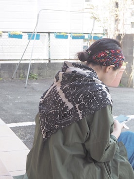 「ボヘミアンズ」｜「アイテム（ヘアアクセサリー）」を使った、clever elephantさん（レディース・153cm）の夏コーディネート
