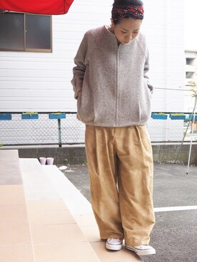 「yuni（ユニ　）のアイテム（ブルゾン）」を使った、clever elephantさん（レディース・153cm）の夏コーディネート