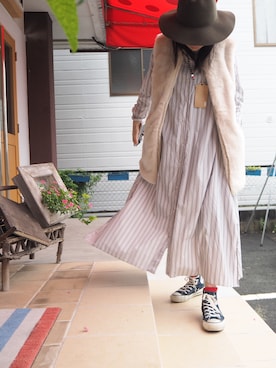 「KIFFE（キッフェ）のアイテム（ジャケット/アウター）」を使った、clever elephantさん（レディース・153cm）の秋コーディネート