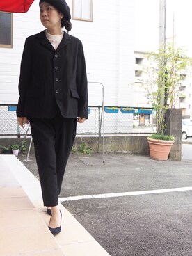 「Hands of creation（ハンズオブクリエイション）のアイテム（ジャケット/アウター）」を使った、clever elephantさん（レディース・153cm）の秋コーディネート