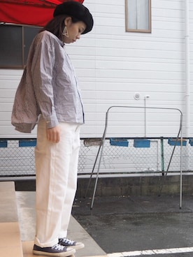 「Hands of creation（ハンズオブクリエイション）のアイテム（トップス）」を使った、clever elephantさん（レディース・153cm）の冬コーディネート