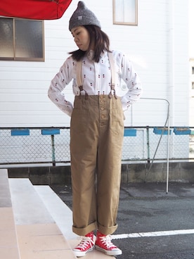 「ボヘミアンズ」｜「アイテム（シャツ/ブラウス）」を使った、clever elephantさん（レディース・153cm）の冬コーディネート