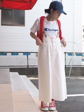fig London（フィグロンドン）の「LINEN DENIM サスペンダー