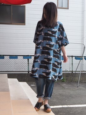 ワンピースを使った クジラ柄 の人気ファッションコーディネート Wear