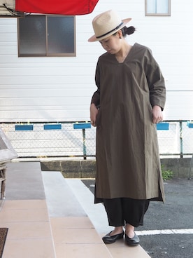 「Hands of creation（ハンズオブクリエイション）のアイテム（ワンピース/ドレス）」を使った、clever elephantさん（レディース・153cm）の春コーディネート