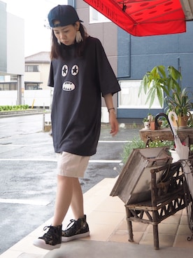 「ボヘミアンズ」｜「アイテム（Tシャツ/カットソー）」を使った、clever elephantさん（レディース・153cm）の春コーディネート