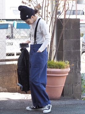 「OMNIGOD（オムニゴッド）のアイテム（ジャケット/アウター）」を使った、clever elephantさん（レディース・153cm）の夏コーディネート