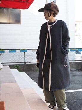 「OMNIGOD（オムニゴッド）のアイテム（ジャケット/アウター）」を使った、clever elephantさん（レディース・153cm）の秋コーディネート