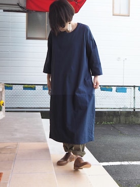 「prit（プリット）のアイテム（ワンピース/ドレス）」を使った、clever elephantさん（レディース・153cm）の春コーディネート