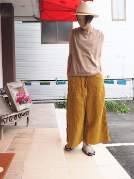 「マスタードイエロー」｜clever elephantさん（レディース・153cm）の春コーディネート