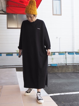 「note et silence （ノートエシロンス）のアイテム（ワンピース/ドレス）」を使った、clever elephantさん（レディース・153cm）の秋コーディネート