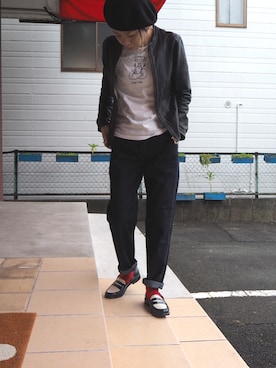 「nitca（ニトカ）のアイテム（ジャケット/アウター）」を使った、clever elephantさん（レディース・153cm）の秋コーディネート