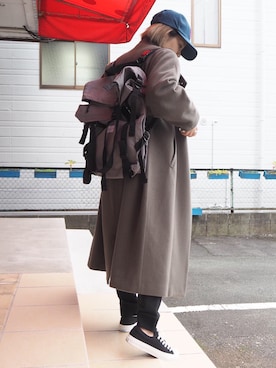 「note et silence （ノートエシロンス）のアイテム（その他アウター）」を使った、clever elephantさん（レディース・153cm）の冬コーディネート