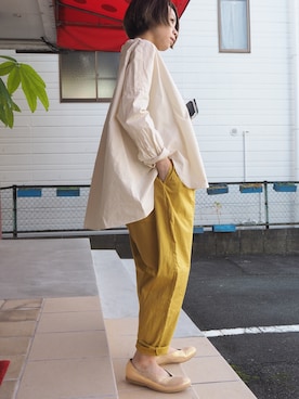 「prit（プリット）のアイテム（パンツ）」を使った、clever elephantさん（レディース・153cm）の冬コーディネート