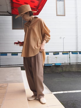 「コロナに負けるな」｜「アイテム（シューズ）」を使った、clever elephantさん（レディース・153cm）の春コーディネート