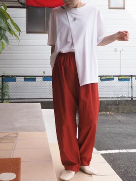 「note et silence （ノートエシロンス）のアイテム（トップス）」を使った、clever elephantさん（レディース・153cm）の春コーディネート