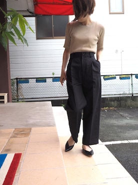 「note et silence （ノートエシロンス）のアイテム（トップス）」を使った、clever elephantさん（レディース・153cm）の夏コーディネート