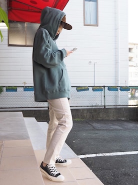 「Odds（オッズ）のアイテム（キャップ）」を使った、clever elephantさん（レディース・153cm）の秋コーディネート