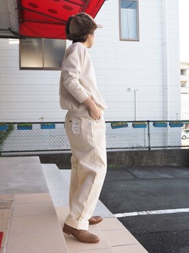 「OMNIGOD（オムニゴッド）のアイテム（スウェット）」を使った、clever elephantさん（レディース・153cm）の秋コーディネート