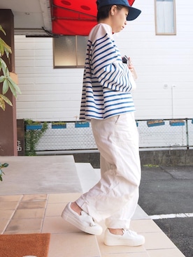 「note et silence （ノートエシロンス）のアイテム（パンツ）」を使った、clever elephantさん（レディース・153cm）の冬コーディネート