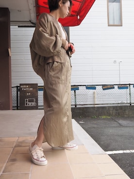「nitca（ニトカ）のアイテム（ジャケット/アウター）」を使った、clever elephantさん（レディース・153cm）の冬コーディネート