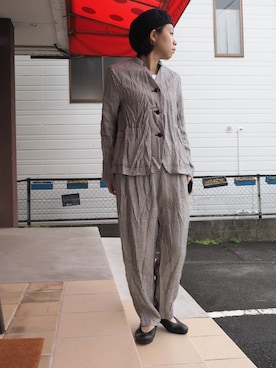 「yuni（ユニ　）のアイテム（ジャケット/アウター）」を使った、clever elephantさん（レディース・153cm）の春コーディネート