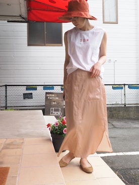 「nitca（ニトカ）のアイテム」を使った、clever elephantさん（レディース・153cm）の春コーディネート