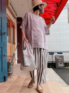 「シャーベットカラー」｜clever elephantさん（レディース・153cm）の夏コーディネート