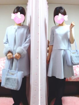 「JILL by Jillstuart」｜「アイテム（その他アウター）」を使った、rinnonさん（レディース・160cm）の冬コーディネート
