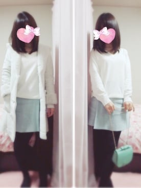 「Rirandture」｜「アイテム（ムートンコート）」を使った、rinnonさん（レディース・160cm）の冬コーディネート
