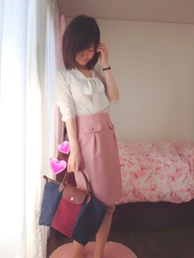 「LD prime（エルディープライム）のアイテム」を使った、rinnonさん（レディース・160cm）の春コーディネート