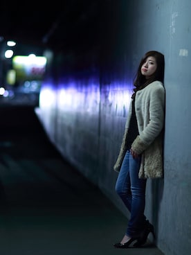 「茨城スナップ」｜Naominさん（レディース・161cm）の冬コーディネート