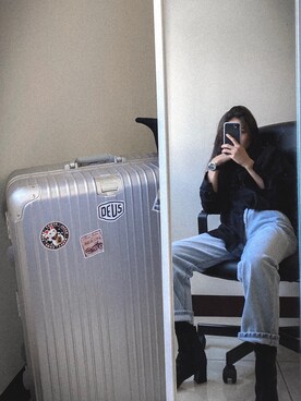 「Cover（-）のアイテム」を使った、MaggieLiaoさん（レディース・160cm）の冬コーディネート