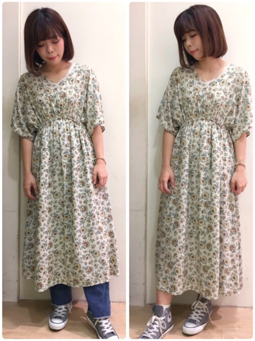 Earth Music Ecologymiyaさんのワンピースを使ったコーディネート Zozotown
