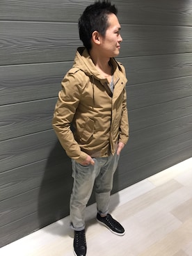 「HIGH STREET（ハイストリート）のアイテム」を使った、ippeiさん（メンズ・162cm）の春コーディネート