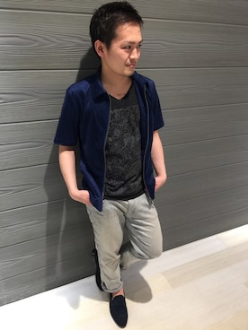 「HIGH STREET（ハイストリート）のアイテム」を使った、ippeiさん（メンズ・162cm）の春コーディネート