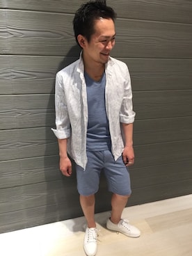 「七分袖」｜ippeiさん（メンズ・162cm）の春コーディネート