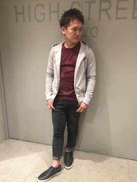 「HIGH STREET（ハイストリート）のアイテム」を使った、ippeiさん（メンズ・162cm）の秋コーディネート