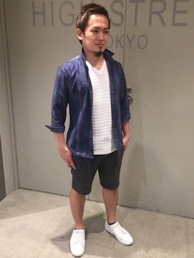 「七分袖」｜ippeiさん（メンズ・162cm）の夏コーディネート